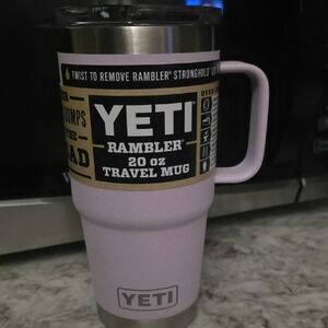 YETI Rambler 20 oz Travel Mug - Rare Cherry Blossom